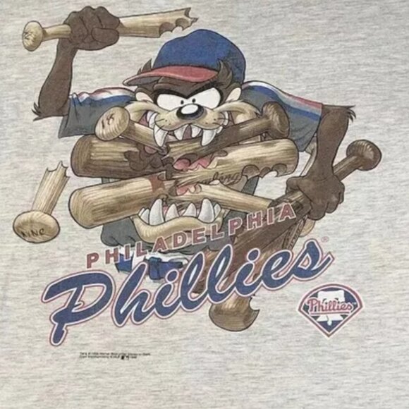 Looney Tunes Shirt 1996 Baseball Philadelphia Phillies Remake T shirt HN1376 - Picture 2 of 4